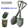 Spade Shovel Multi-Function Camping Shovel Militär Portable Folding Shovel Survival Spade Trowel Dibble Pick Emergency Garden Tool 230714