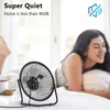 Electric Fans USB Tyst fläkt Desktop Cooler For Phone Laptop Summer Cooling Fan Examen Rotation 4 Blades USB MINI FAN Black/White/Blue