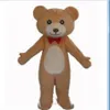 2018 Factory direct rode stropdas teddybeer kostuum teddybeer mascotte kostuum pluche teddybeer costume199n