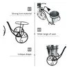 Planters Pots Flower Pots Outdoor Bucket Flowerpot Rack Garden Decoration Bike Shape Planter Stand Iron L230715