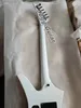 Custom Jack X Series Kellykex White Electric Guitar Blakc Body Body 24 Jumbo Frety Sharkfin Inkays Floyd Rose Tremolo Bridge