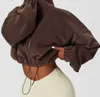 新しいヨガウェアジャケットを定義するパーカースウェットシャツルルレメンズ女性デザイナージャケットコートフィットネスフーディススキューバスカジュアルなファッショントレンドで長い服