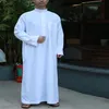 Саудовская арабская полная рукава абая исламская одежда Мужчина длинная халата Кафтан Муслим для пакистанской молитвы плюс размер Jubba Thobe Ethnic314x
