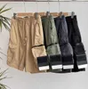 Men's Shorts Mens Designer Pockets Work Five-piece Pants Stones Island Womens Summer Sweat Multi-function Thigh Short Casual Loose High Street Motion current 60ess