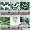 Towel Polyester Fiber 3D Beach Comfortable Green Plants Pattern Shawl For Adts Sports Yoga Mat Factory Direct Sale 16Ls B Drop Deliv Dhdsg