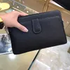 2023 Top Boutique Koeienhuid Zwarte Heren Handtas Rits Opening Multi Compartiment Eenvoudig Luxe Uiterlijk Stijl Internationaal Merk Casual Mode Designer Stijl