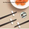 Flatvaruuppsättningar 10pairs 2427 cm pinnar Nonsslip Sushi Stick matklass Plastlegering Clip Sushi Pot Reusable Tableware Gift 230714