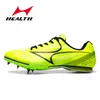 Sapatos de Segurança Saudáveis e Respiráveis Atletismo Masculino Sprint Spikes Profissional Comprimento Total Meia Distância Competição Três Saltos Salto em Altura Sapato 230714