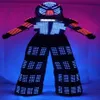 Robot LED Stilts Walker LED Light Robot Costume Clothing Event kryoman Costume led disfraz de robot2478