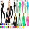 Body feminino sexy fantasias de ioga com zíper frontal unissex 23 cores lycra elastano fantasia de gato sem cabeça e mão festa de Halloween fantasia Dr273I