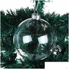 Decorazioni natalizie Palle che soffiano Trasparente Vuoto Palla di vetro trasparente Albero Ornamento per feste Riutilizzabile Creativo Con diverse dimensioni 1 Dh2Od