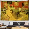 Tapisseries dôme caméras Van Gogh célèbre peinture tapisserie paysage salon maison fond suspendu tissu décoration murale TAPIZ