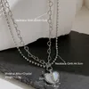 Pendant Necklaces Punk Goth Heart Choker Clavicle Chain Necklace For Women Girl Vintage Collares Jewelry Party Gifts 230714