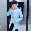 Men's Suits Spring And Autumn Mid-length Small Suit Jacket For Young Men Slim Handsome Windbreaker Student Personality British