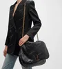 Jamie 4.3 5A Schaffell-Einkaufstasche, Unterarmkette, Schulter-Einkaufstaschen, Quilt-Handtaschen, Hobo-Handtasche mit großer Kapazität, Damen, schlichte Flip-Damentaschen
