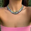 Chokeruppsättning av 5 flerfärgade rispärlhalsband Handskapande frö Bär kedja Fashion Bohemian Neck smycken