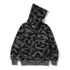 Herrtröjor tröjor full zip up hoodie hoodies designer mens color camo shark snowboard jacka mode grafik lpm