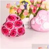 Dekoracyjne kwiaty wieńce DIY Ręczne dekoracje kwiat Five Colours Mother Valentines Day Uznanie Bukiet Trwałe płatki róży Dh6xu