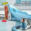 Gun Toys Pistola ad acqua elettrica Plus Toy Full Automatic Summer Induction Water Absorbing Burst Pistol Beach Outdoor Water Fight Summer Toys 230714