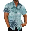 Heren Casual Shirts Kleine T Voor Mannen TOERISME VAKANTIE STRAND VRIJE TIJD ZOMER BEDRUKTE KORTE MOUW OVERHEMD Dunne Katoen