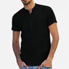 Polos pour hommes Chemises en lin à manches courtes pour hommes Chemises décontractées baggy respirantes pour hommes