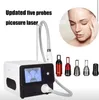 Picosecond Lasers Device Tattoo Removal Machine Pigment Eyeline Spots Removal 4 Wavelength Q Switched ND Yag Laser Facial Skin Care Salon Home Use Skin Tightening