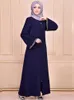 Etniska kläder muslimska kvinnoklänning Mellanöstern Dubai Turkiet Zipper Cardigan Robe Open Abaya Islamic For Women Ramadan