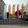 Banner Flags Beach Feather Swooper Blad Flag Banner Complete Set Annonser Promotion Sale Open Salon Cafe Shop Mall House Sport Custom Print 230714