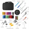 Kit de Costura com 94 Acessórios de Costura 24 Carretéis de Linha -24 Kits de Cores Para Iniciantes Viajante Emergência Inteira Fami300S