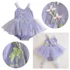 Abiti da ragazza Tuta da bambina Tuta estiva in tulle Abito a rete Baby Princess Drop