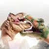 Puppets Dino Gloves Toys Rubber Soft Plastic Hand Puppet Figure Toys Dinosaur Hand Puppet Battle Gloves for Boys Kids Gift Halloween Toy 230714
