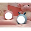 Luci notturne Cartoon Led Bambini Luce Ricaricabile Orecchie di cervo creativo Lampada da tavolo Protezione degli occhi Camera da letto Comodino Nightlight Gif