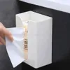 Tissue Boxes Napkins Punch-free Toilet Tissue Box Multifunctional Household Toilet Paper Box Wall-mounted Pumping Paper Box Bedroom Storage Box R230715