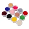 Paznokcie blokat 12 Koloret Velvet Poliska Pigment proszkowy Flocking dla paznokci DIY Dekoracja