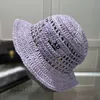 Chapéu de palha de verão Luxury Desginer Balde Chapé