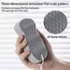 3D Baby Bath Sponge Super Soft Exfoliating Bath Scrubbing Sponges Scrubber Shower Brush Hud Cleaner Dead Skin Remover Tool L230704