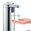 Dispenser di sapone liquido Sensore a infrarossi Saponi Dispenser a induzione Matic in acciaio inossidabile per cucina Bagno 2X C R Drop Delivery Hom Dh0Vo