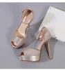 Sandals One Word Sandals Slim High Heels Platform Sexy Women's Shoes Fish Mouth High Heels 230714