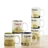 14 uncji ceramiczny Starbucks City Mub British Cities Coffee Mug Puchar z oryginalnym pudełkiem London City224d