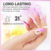 Nagellack makartt blommande nagellack 6mlsoak-off uv gel polsk nagel bläck vattenfärg rosa blå pastell blomma nagelkonst lack magi 230715