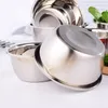 Bowls Thickened Stainless Steel Basin Non-Magnetic Seasoning Jar Baking Egg Bowl European-Style Scrub Deepening Vegetable