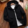 남자 재킷 스타일의 남성 후드드 남성 슬림 한 핏 겉옷 남자 재킷 스프링과 가을 얇은 바람막이 B157