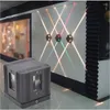 Wall Lamp 4W Outdoor IP65 Waterproof Sconce Surface Mounted Cube LED Walllight Up And Down AC85-265V