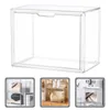 Garrafas de armazenamento Caixa favorita Sacola transparente Estojo para artesanato Modelo doméstico Suporte para estatueta Organizador Exibição de sapatos para animais de estimação