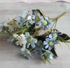 Dekorativa blommor 3st/Lot Faux Flower 6 Forks Daisy Bouquet Silk For Home Decoration Living Room Garden Fake Wreath