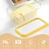 Сырные инструменты 1pc масла с крышкой прямоугольник контейнер кухонный холодильник пищевой герметизация