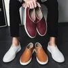 Dress Shoes Men All match Fashion Second Cowhide Casual Shoe Male Breathable Comfy Soft Loafer Board Concise Style Leisure Driving 230714