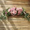 Decorative Flowers & Wreaths Artificial Flower Wreath Door Threshold Garland Home Wedding Party Wall Decor182f
