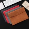 Present Wrap Leather Document -kuvert A4 Filmapp mjukvattentät PU expanderande arrangör Portfolio203U