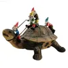 Garden Decorations Garden Turtle Statue Resin Gnome Simulation Yard Art Figurine Ornaments Decorations Turtle Dwarf Garden For Outdoor Porch L230715